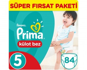 Prima Külot Bebek Bezi Süper Fırsat Paketi 5 Beden 84 Adet