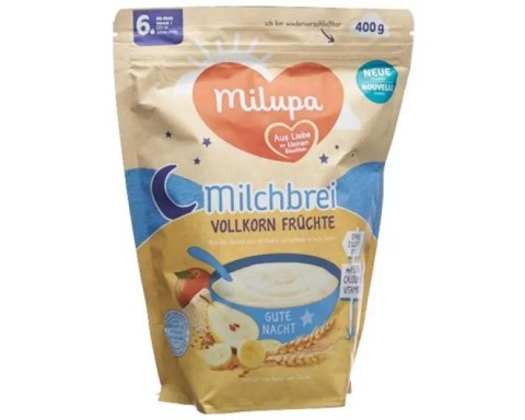 Milupa Goodnight tam tahıllı meyveler 6m  400 gr ithal