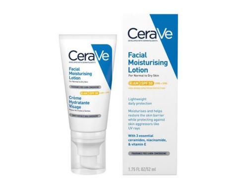 Cerave Normal ve Kuruya Dönük Ciltler İçin Yüz Kremi SPF 50 52 ml