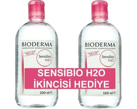 Bioderma Sensibio H2O Hassas Ciltler İçin Makyaj Temizleme Suyu 500 ML 1 Alana 1 Bedava