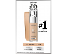 Loreal Paris True Match No 3N Creamy Beige Fondöten