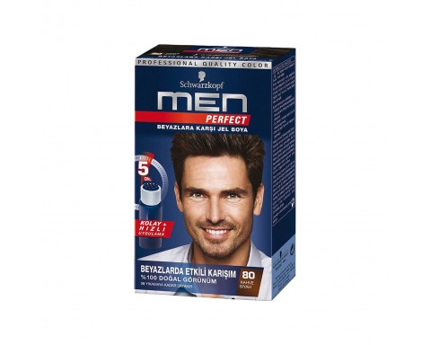 Schwarzkopf Men Perfect Saç Boyası 80 Kahve Siyah