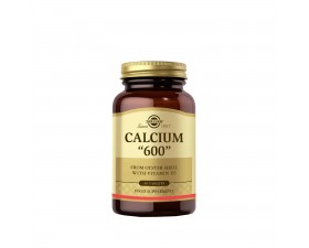 Solgar Calcium 600 mg Kalsiyum ve D3 Vitamini 60 Tablet