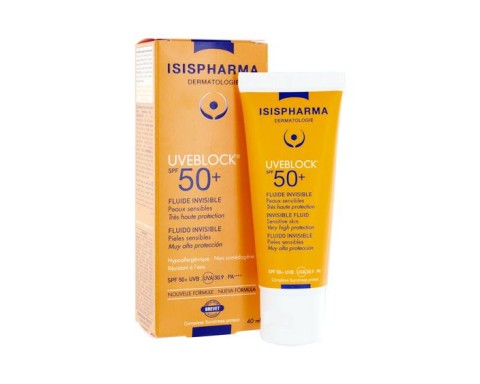 Isispharma Uveblock Invisible Fluid Spf 50 40 ML Hassas Ciltler için Güneş Koruyucu