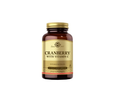 Solgar Cranberry with Vitamin C Kızılcık 60 Bitkisel Kapsül